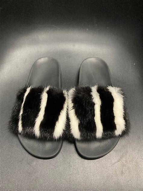 givenchy fur slides white|clear givenchy slides.